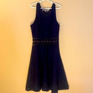 Jr Girls Navy sleeveless dress